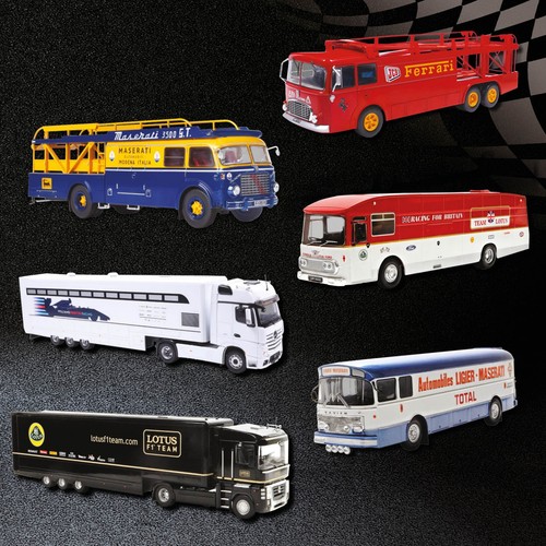Racing car transporters 43 - transporters, 1/43