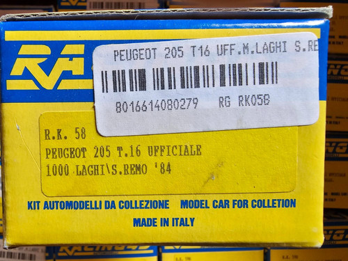 Peugeot 205 t16 rally - 1/43,
