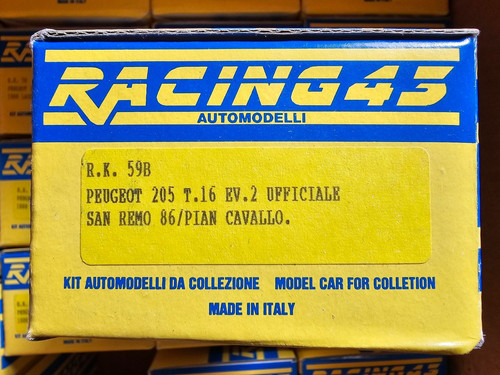 Peugeot 205 t16 rally - 1/43,